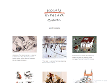 Tablet Screenshot of kseniakopalova.com